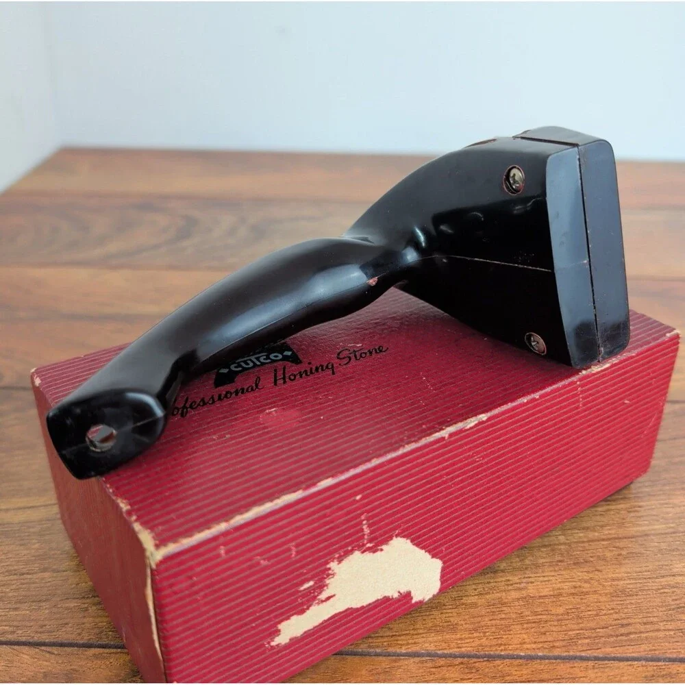 Cutco Knife Sharpener Vintage Hand Held Pull Through Honing Stone Kitchen Tool